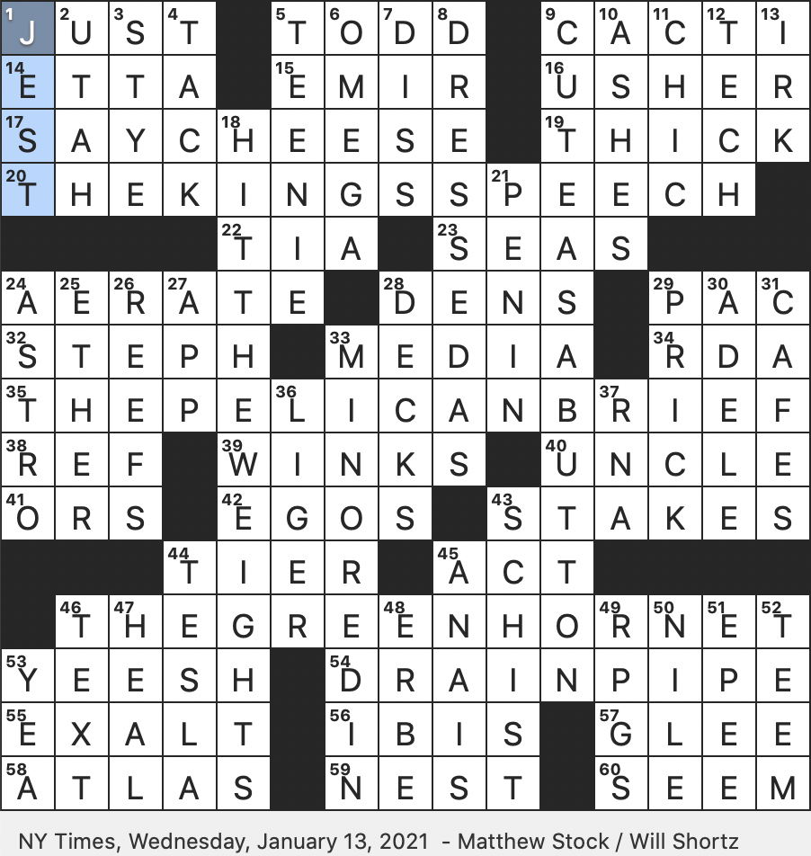 What is the Italian Word for Year? Find the NYT Crossword Answer