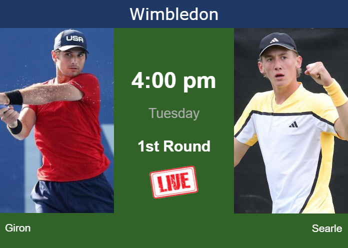 Live Match: Henry Searle vs Marcos Giron - Wimbledon 2024 Men's Singles