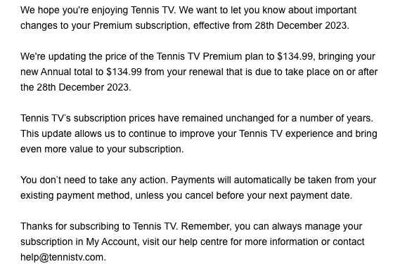 How Much Does Tennis TV Cost? Monthly and Annual Pricing Breakdown