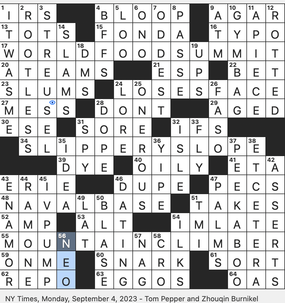 NYT Crossword Diamond Division Answer: INNING Explained (December 3, 2023)