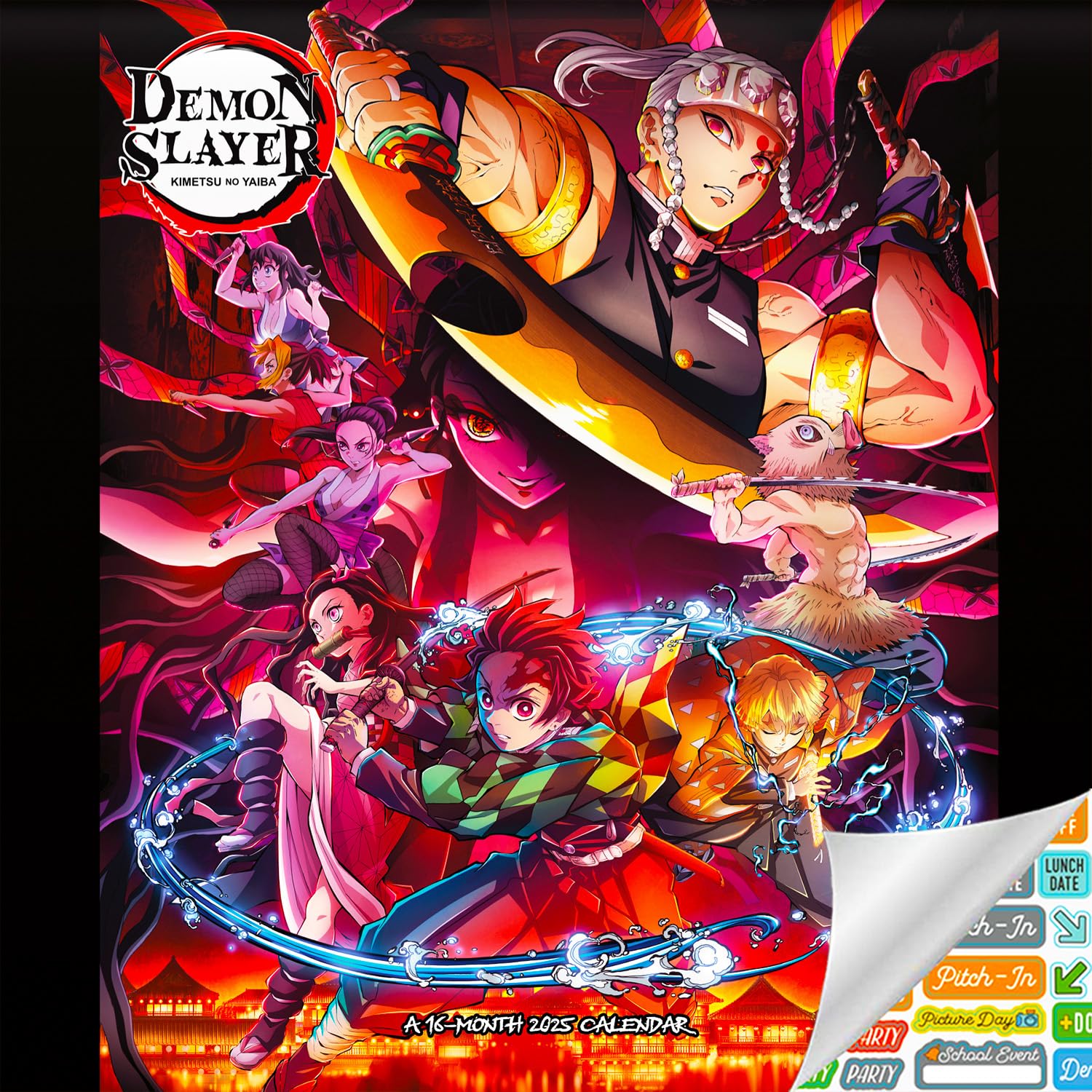 2024 Demon Slayer Wall Calendar: Celebrate Every Month with Iconic Scenes