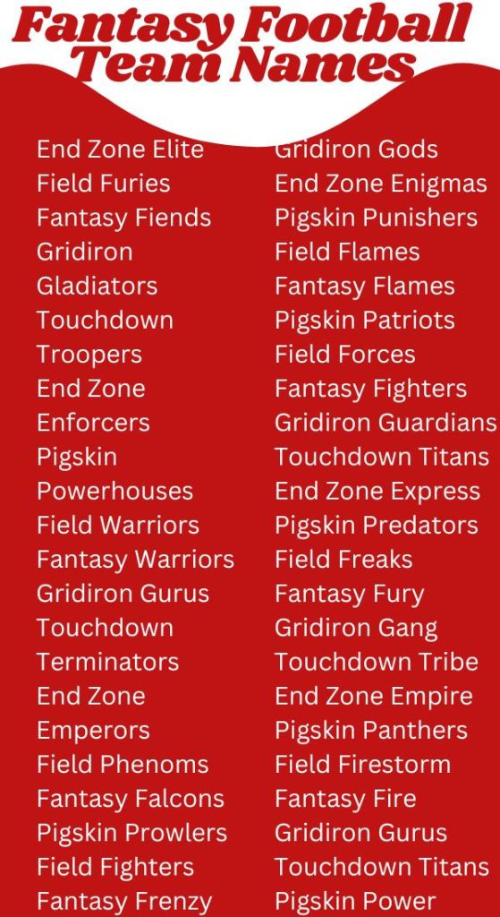 Funny Patriotic Fantasy Football Names: Win Your League!