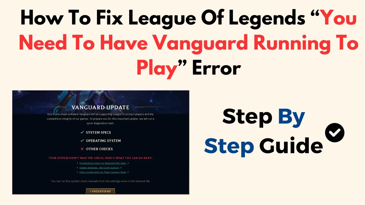 Fix Vanguard Code 148 League of Legends (Easy Step-by-Step Guide)