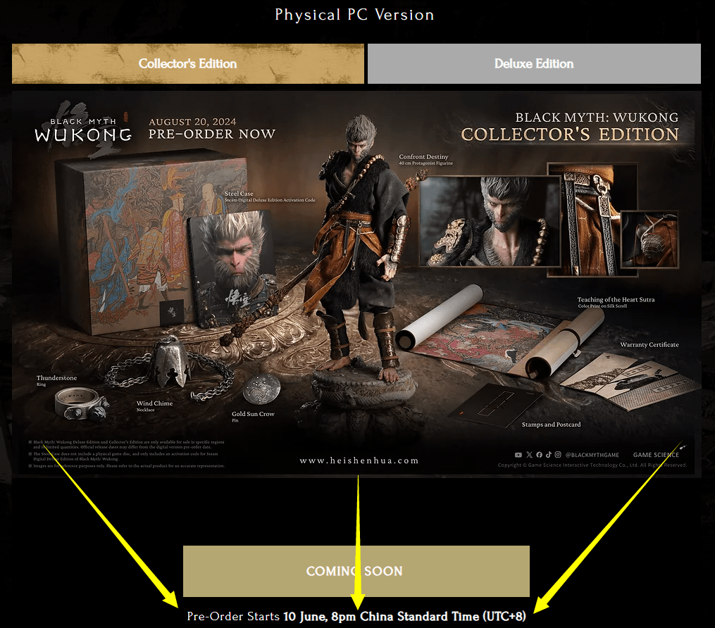 Black Myth: Wukong Physical Copy Pre Order Details & Tips!